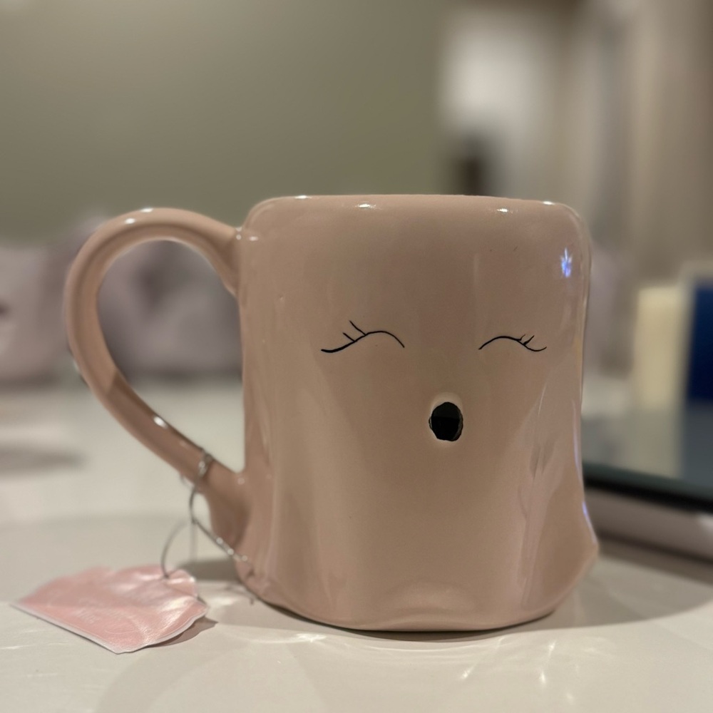 Pink ghost mug